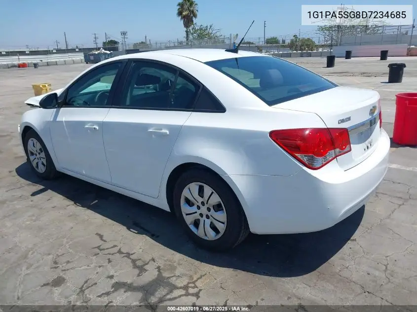 2013 Chevrolet Cruze Ls Auto VIN: 1G1PA5SG8D7234685 Lot: 42607019