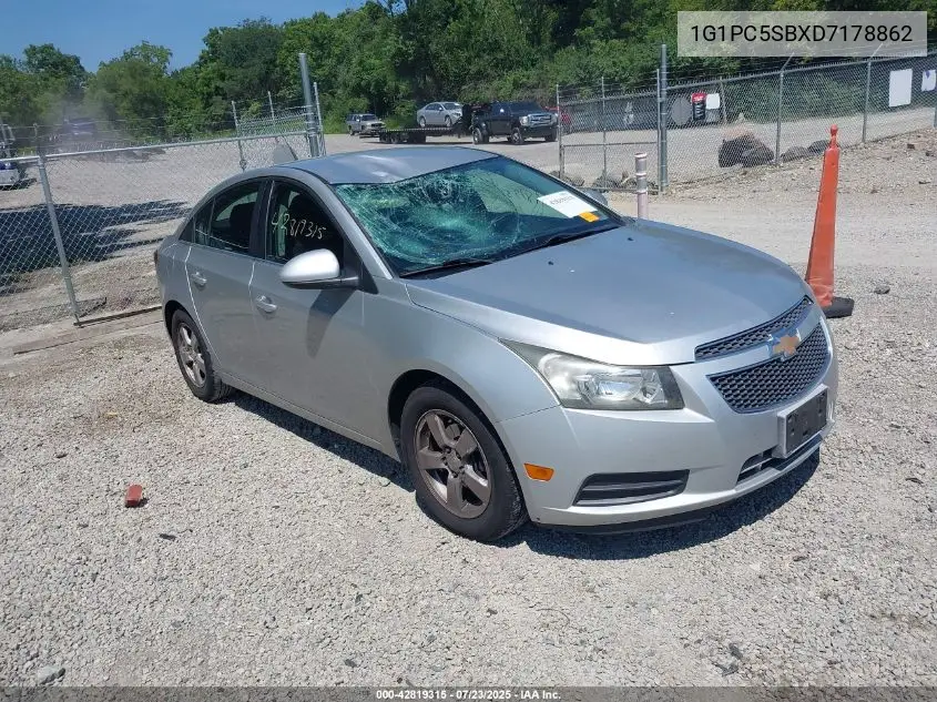2013 Chevrolet Cruze 1Lt Auto VIN: 1G1PC5SBXD7178862 Lot: 42819315