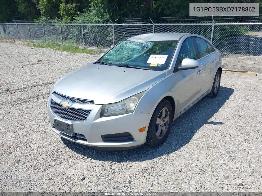 2013 Chevrolet Cruze 1Lt Auto VIN: 1G1PC5SBXD7178862 Lot: 42819315