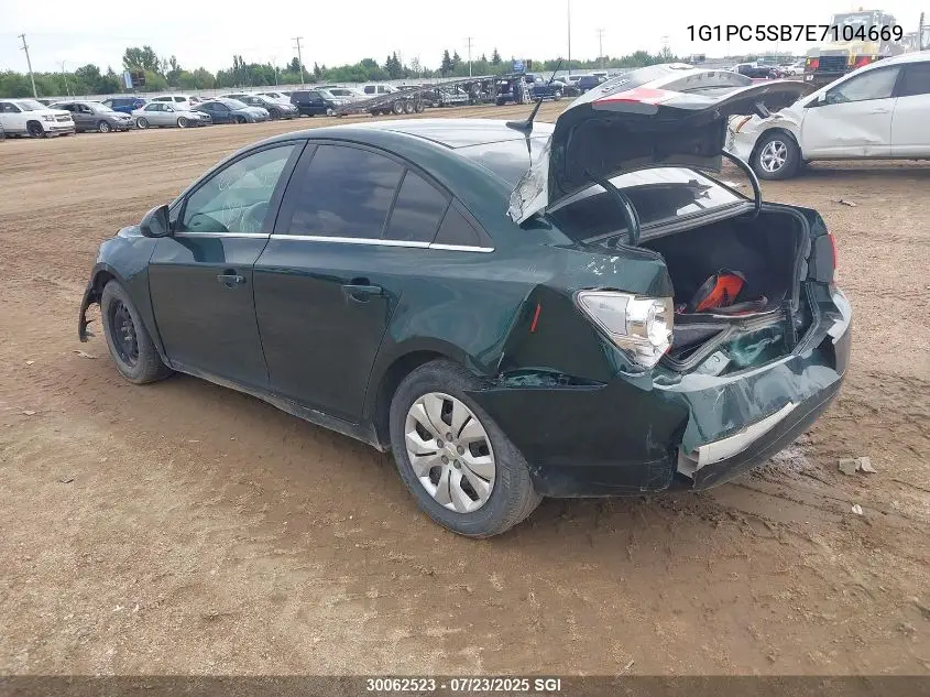 2014 Chevrolet Cruze Lt VIN: 1G1PC5SB7E7104669 Lot: 30062523