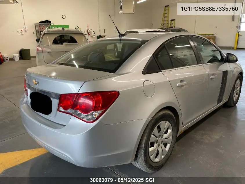 2014 Chevrolet Cruze Lt VIN: 1G1PC5SB8E7335760 Lot: 30063079