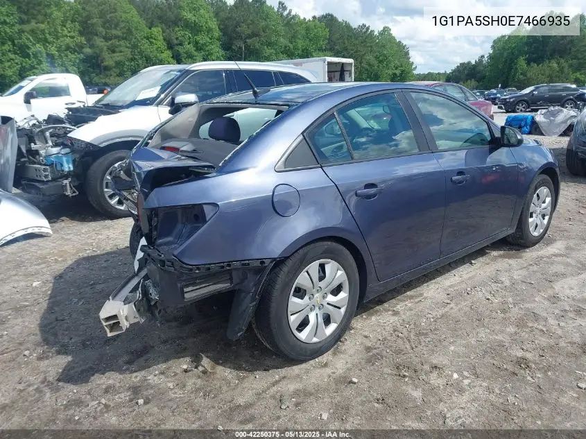2014 Chevrolet Cruze Ls Auto VIN: 1G1PA5SH0E7466935 Lot: 42250375