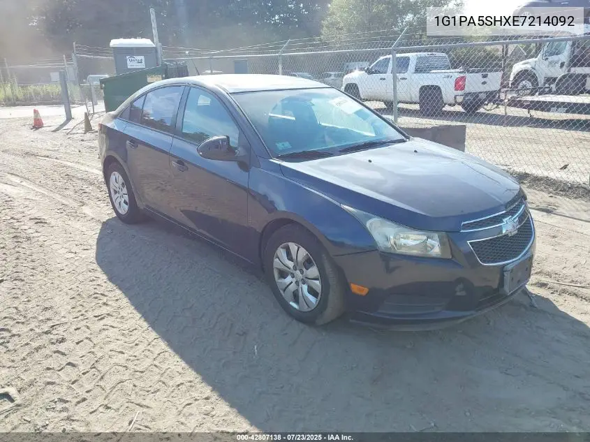 2014 Chevrolet Cruze Ls Auto VIN: 1G1PA5SHXE7214092 Lot: 42807138