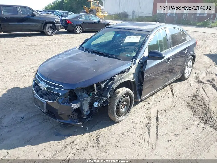 2014 Chevrolet Cruze Ls Auto VIN: 1G1PA5SHXE7214092 Lot: 42807138