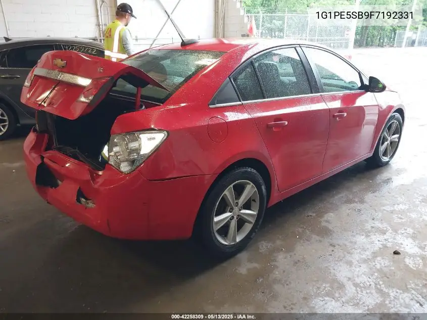 1g1pe5sb9f7192331 1G1PE5SB9F7192331 2015 Chevrolet Cruze 2Lt Auto