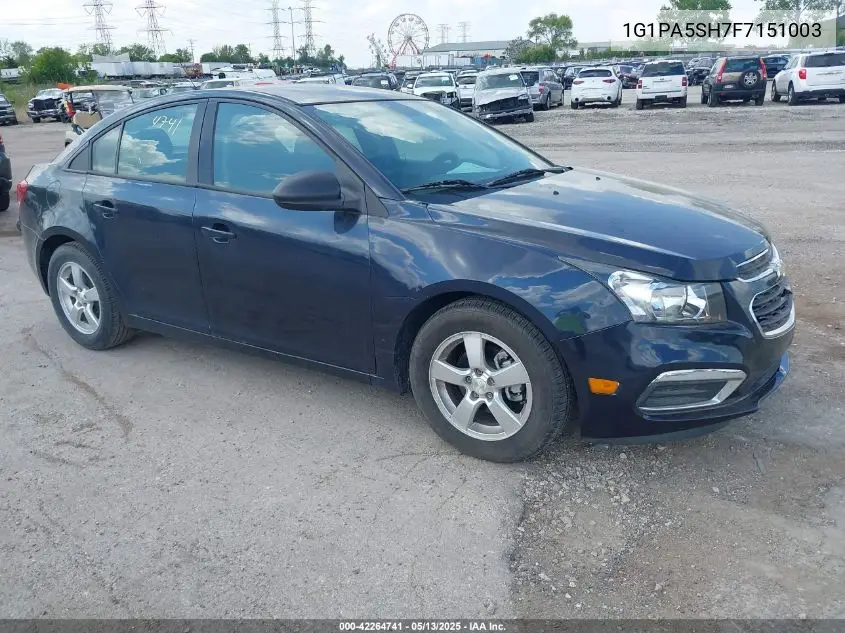 2015 Chevrolet Cruze Ls Auto VIN: 1G1PA5SH7F7151003 Lot: 42264741