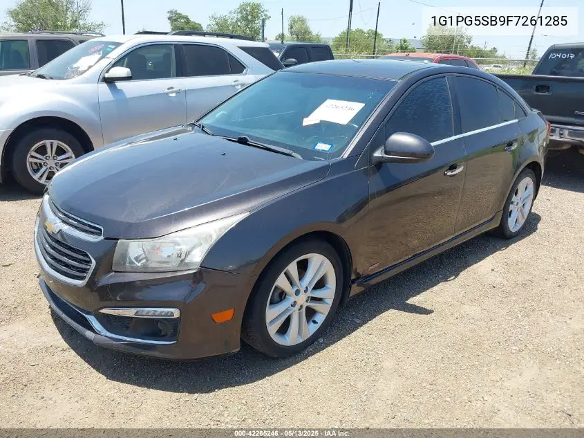 2015 Chevrolet Cruze Ltz VIN: 1G1PG5SB9F7261285 Lot: 42265246