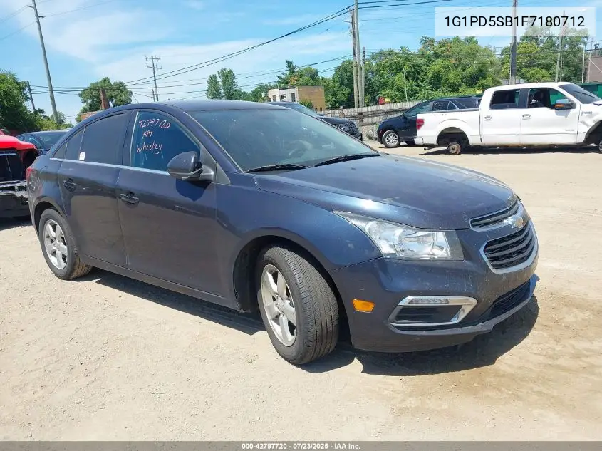 2015 Chevrolet Cruze 1Lt Manual VIN: 1G1PD5SB1F7180712 Lot: 42797720