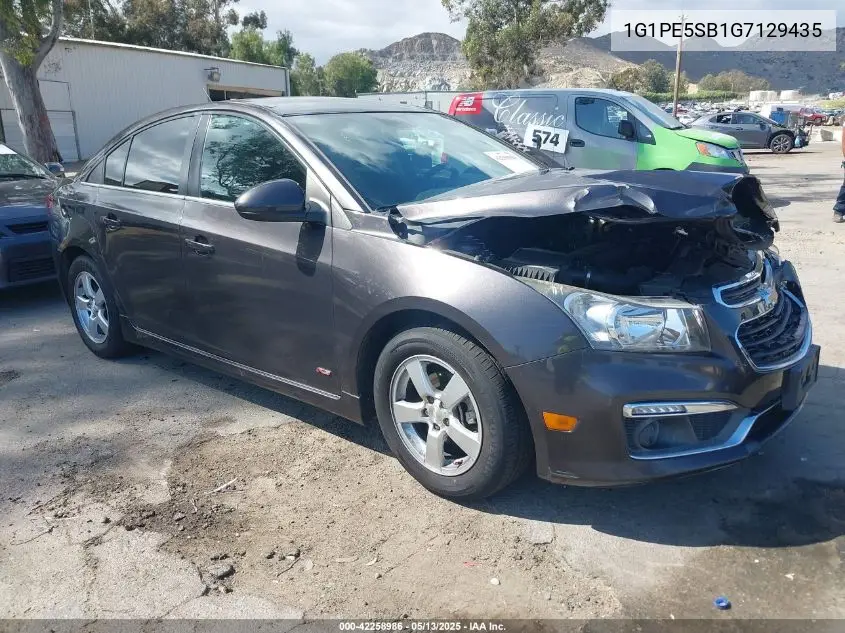 2016 Chevrolet Cruze Limited 1Lt Auto VIN: 1G1PE5SB1G7129435 Lot: 42258986