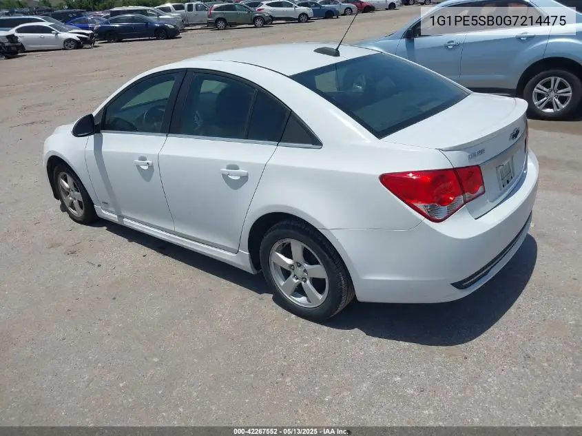 2016 Chevrolet Cruze Limited 1Lt Auto VIN: 1G1PE5SB0G7214475 Lot: 42267552