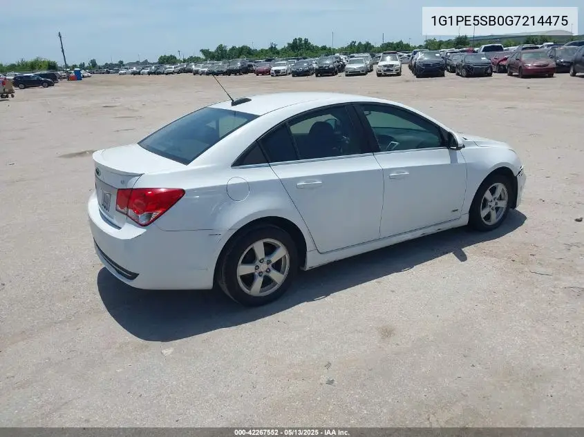2016 Chevrolet Cruze Limited 1Lt Auto VIN: 1G1PE5SB0G7214475 Lot: 42267552