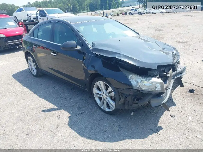 2016 Chevrolet Cruze Limited Ltz Auto VIN: 1G1PG5SB7G7227881 Lot: 42611851