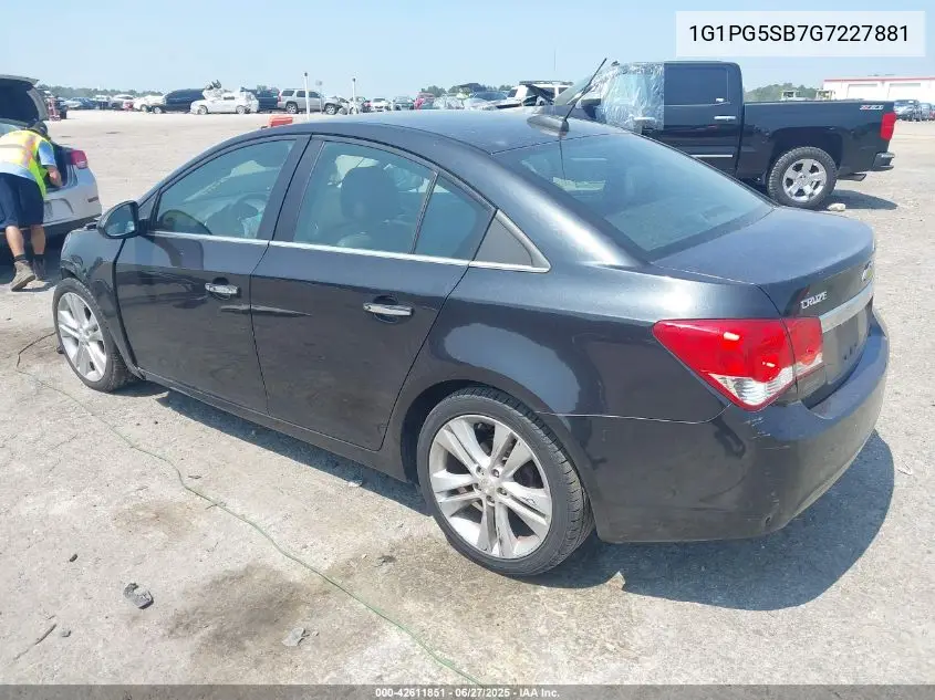 2016 Chevrolet Cruze Limited Ltz Auto VIN: 1G1PG5SB7G7227881 Lot: 42611851