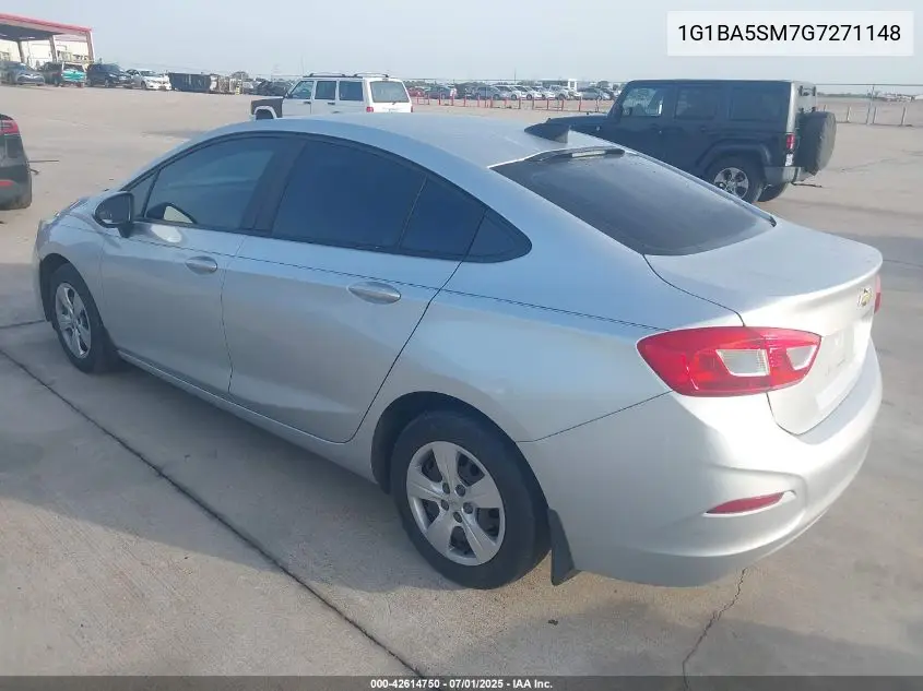 2016 Chevrolet Cruze L Manual VIN: 1G1BA5SM7G7271148 Lot: 42614750