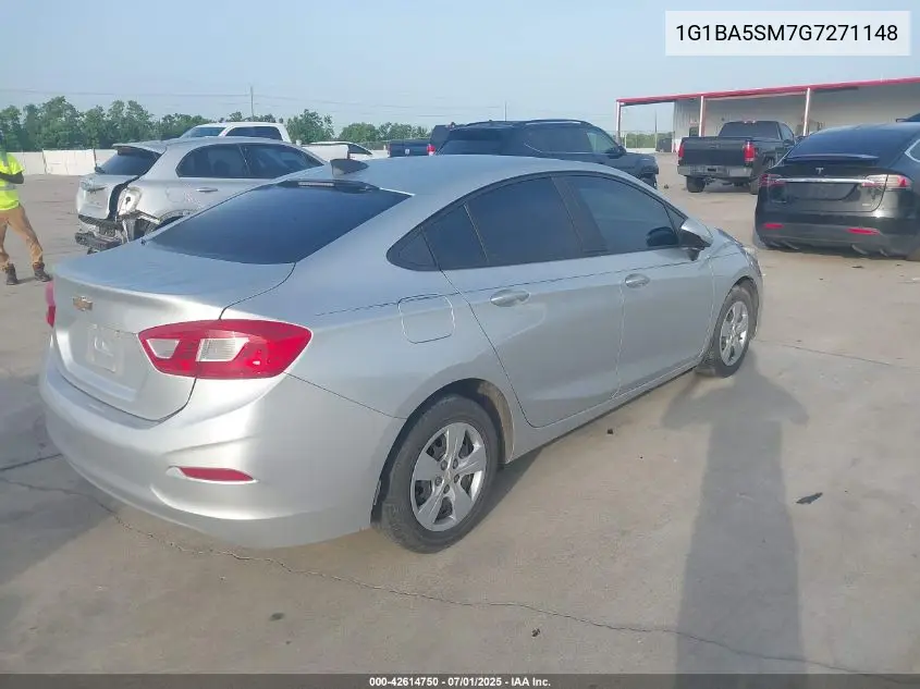 2016 Chevrolet Cruze L Manual VIN: 1G1BA5SM7G7271148 Lot: 42614750