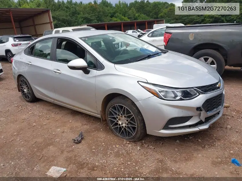 2016 Chevrolet Cruze L Manual VIN: 1G1BA5SM2G7270263 Lot: 42637504