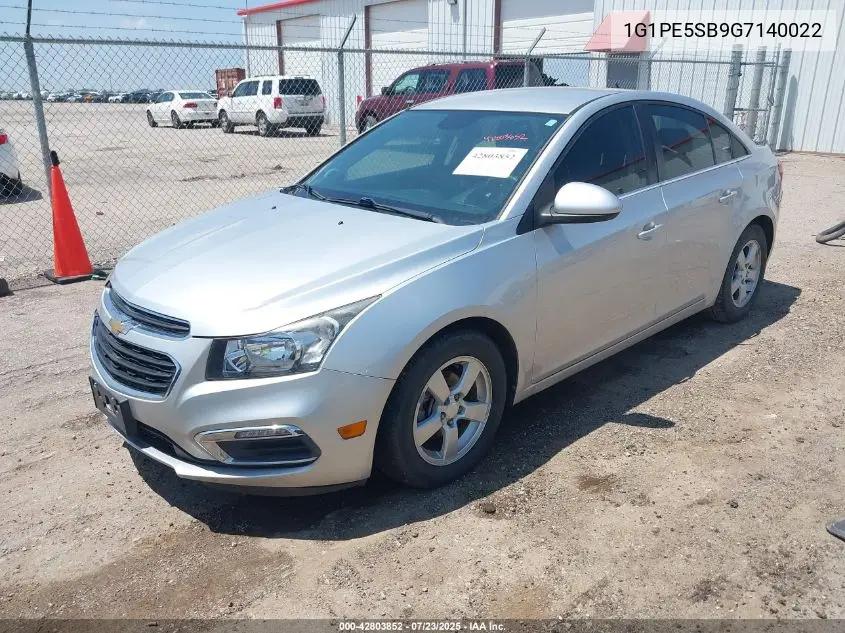 2016 Chevrolet Cruze Limited Lt VIN: 1G1PE5SB9G7140022 Lot: 42803852