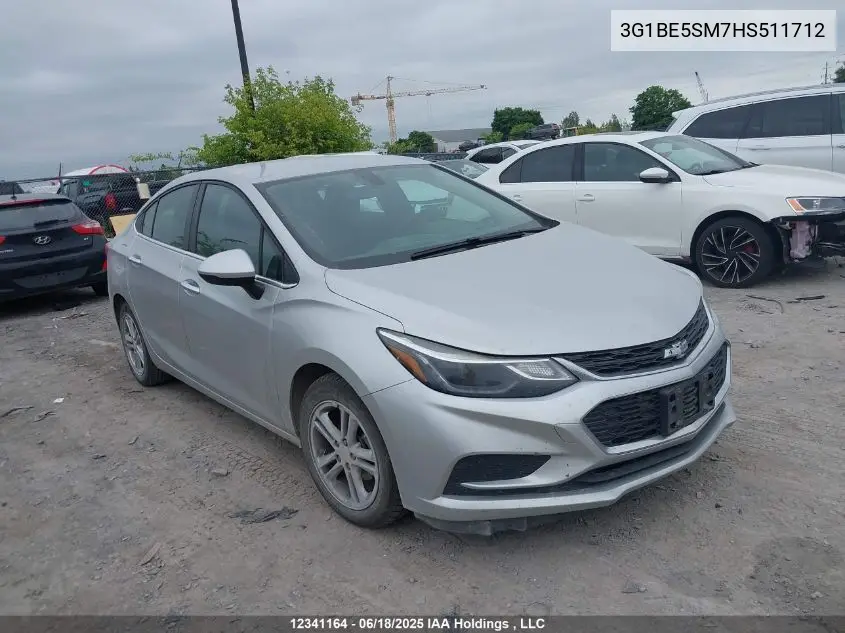 2017 Chevrolet Cruze Lt Auto VIN: 3G1BE5SM7HS511712 Lot: 12341164
