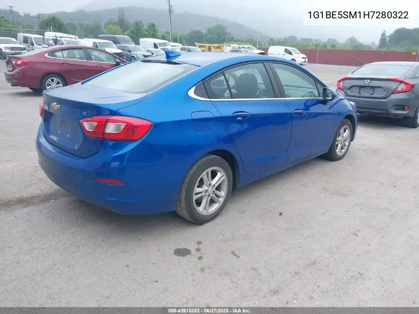 2017 Chevrolet Cruze Lt Auto VIN: 1G1BE5SM1H7280322 Lot: 42615282