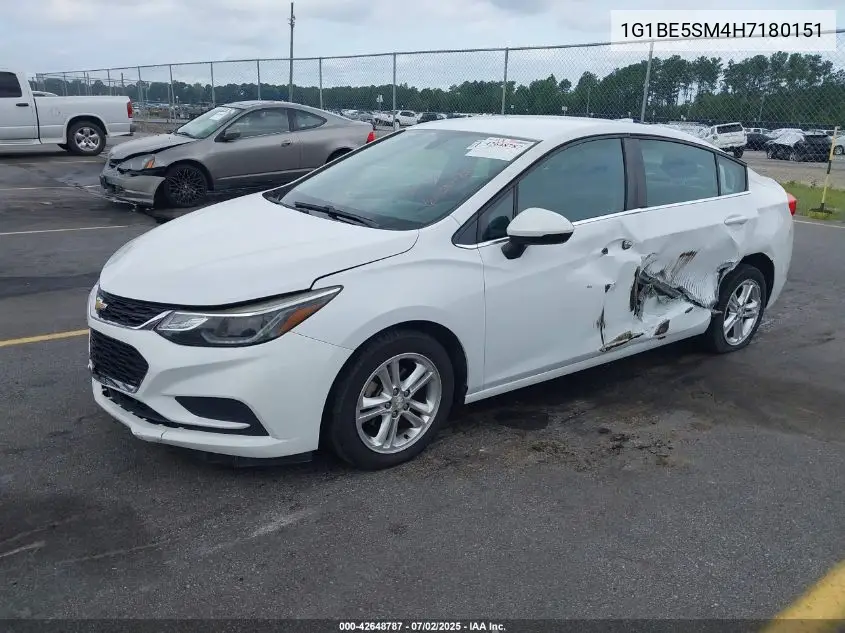 2017 Chevrolet Cruze Lt Auto VIN: 1G1BE5SM4H7180151 Lot: 42648787