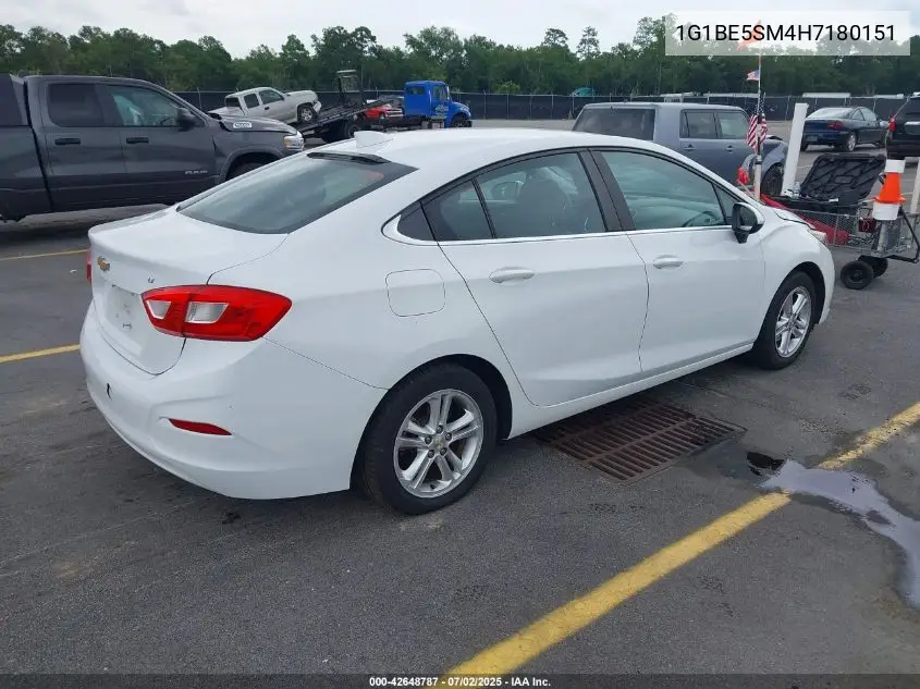 2017 Chevrolet Cruze Lt Auto VIN: 1G1BE5SM4H7180151 Lot: 42648787