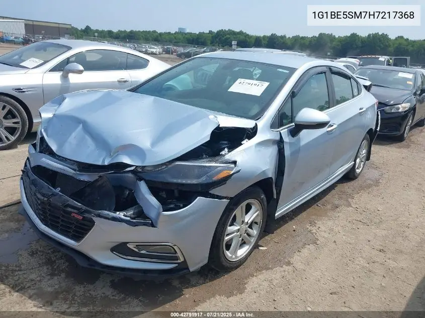 2017 Chevrolet Cruze Lt Auto VIN: 1G1BE5SM7H7217368 Lot: 42791917