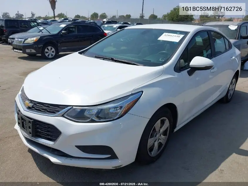 2017 Chevrolet Cruze Ls Auto VIN: 1G1BC5SM8H7162726 Lot: 42802530