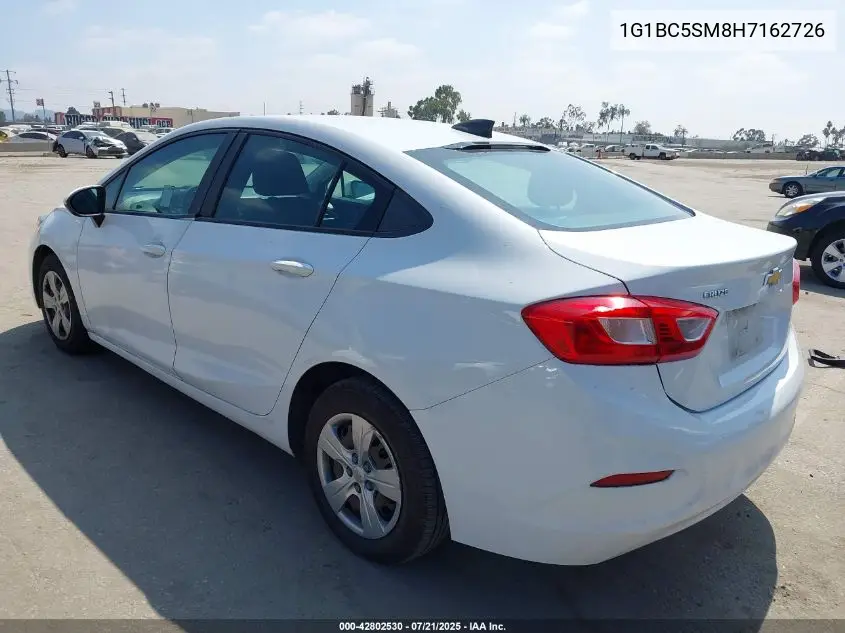 2017 Chevrolet Cruze Ls Auto VIN: 1G1BC5SM8H7162726 Lot: 42802530