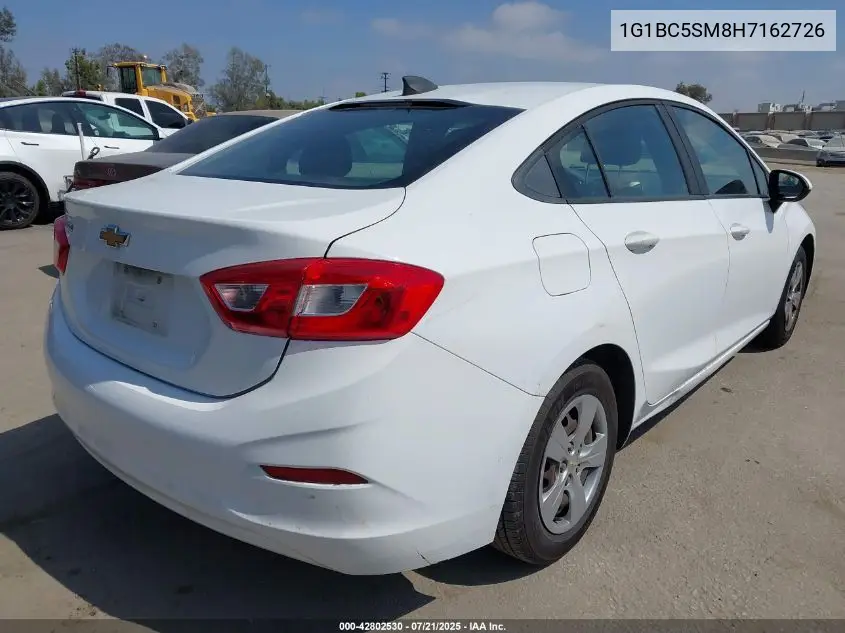 2017 Chevrolet Cruze Ls Auto VIN: 1G1BC5SM8H7162726 Lot: 42802530