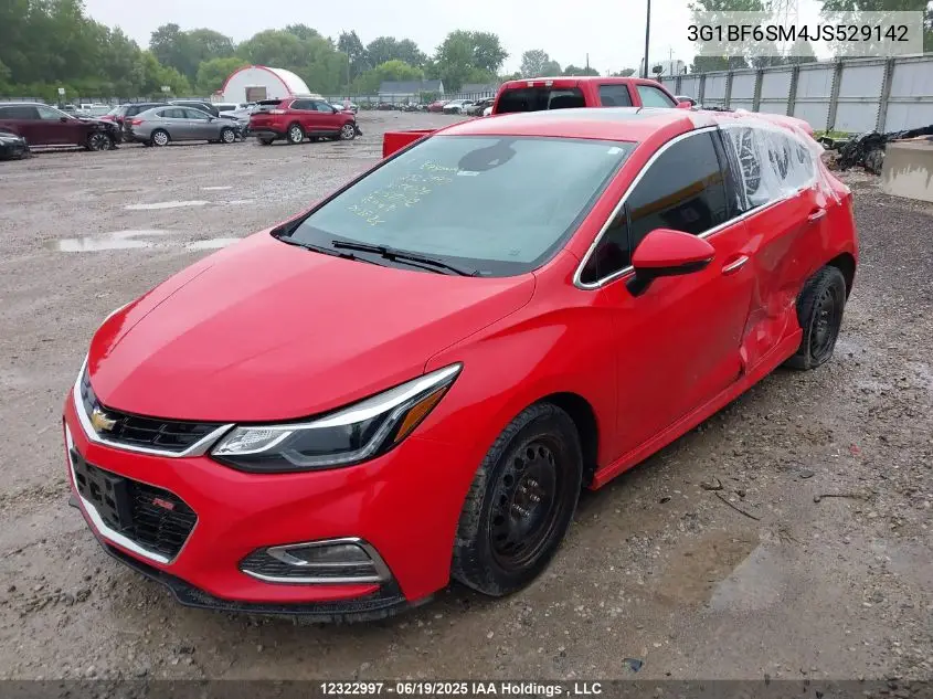 2018 Chevrolet Cruze Premier VIN: 3G1BF6SM4JS529142 Lot: 12322997
