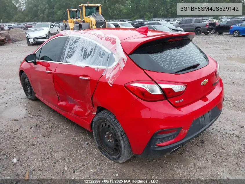 2018 Chevrolet Cruze Premier VIN: 3G1BF6SM4JS529142 Lot: 12322997