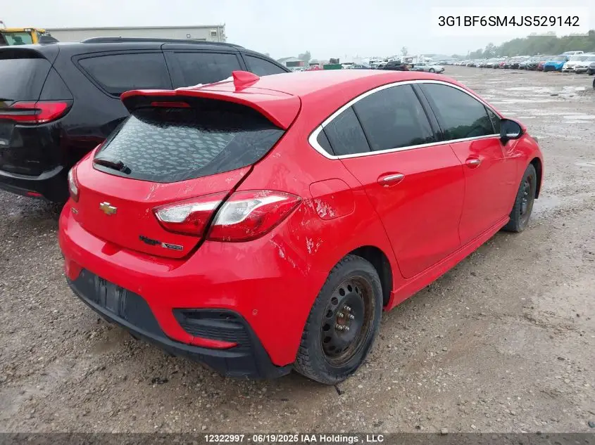 2018 Chevrolet Cruze Premier VIN: 3G1BF6SM4JS529142 Lot: 12322997