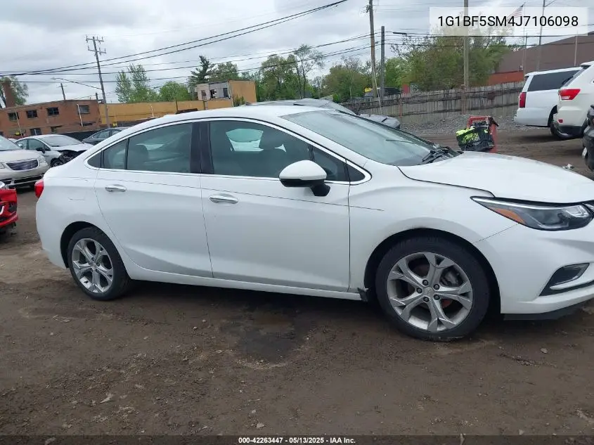 2018 Chevrolet Cruze Premier Auto VIN: 1G1BF5SM4J7106098 Lot: 42263447