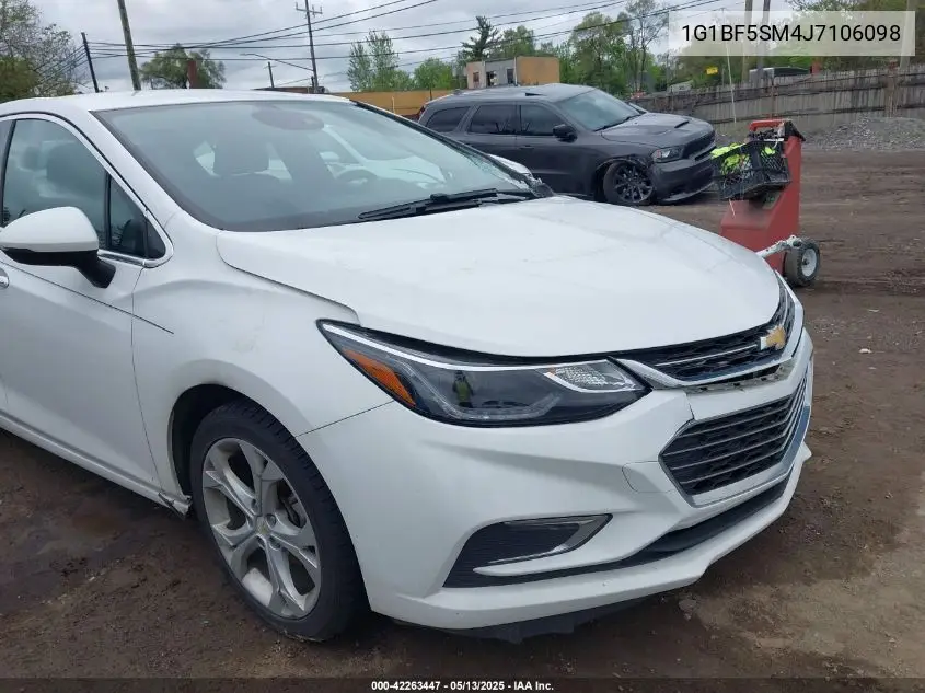 2018 Chevrolet Cruze Premier Auto VIN: 1G1BF5SM4J7106098 Lot: 42263447