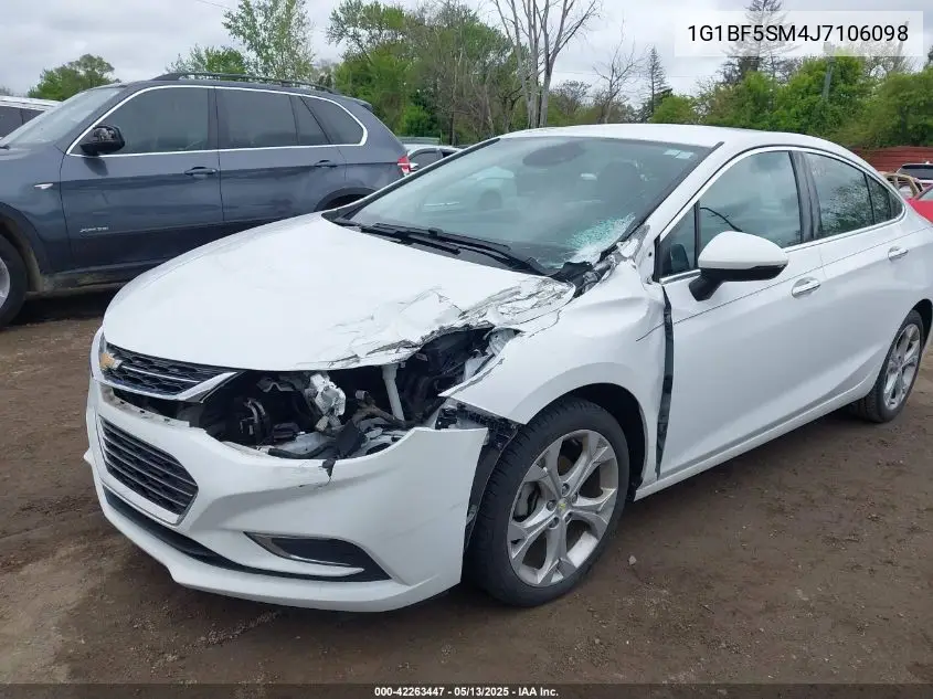 2018 Chevrolet Cruze Premier Auto VIN: 1G1BF5SM4J7106098 Lot: 42263447