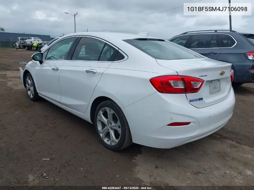 2018 Chevrolet Cruze Premier Auto VIN: 1G1BF5SM4J7106098 Lot: 42263447