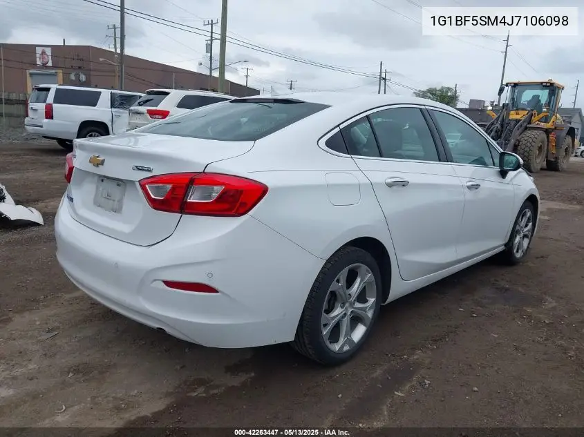 2018 Chevrolet Cruze Premier Auto VIN: 1G1BF5SM4J7106098 Lot: 42263447