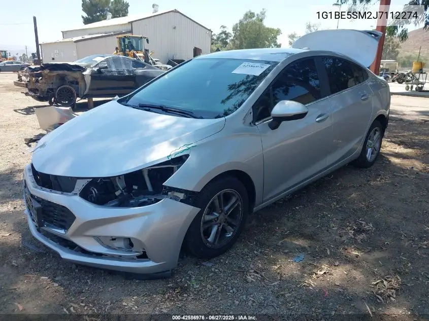 2018 Chevrolet Cruze Lt Auto VIN: 1G1BE5SM2J7112274 Lot: 42586976
