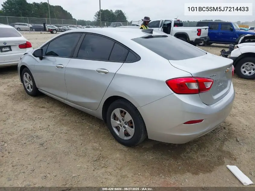 2018 Chevrolet Cruze Ls Auto VIN: 1G1BC5SM5J7214433 Lot: 42616404