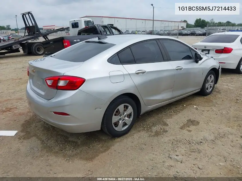 2018 Chevrolet Cruze Ls Auto VIN: 1G1BC5SM5J7214433 Lot: 42616404