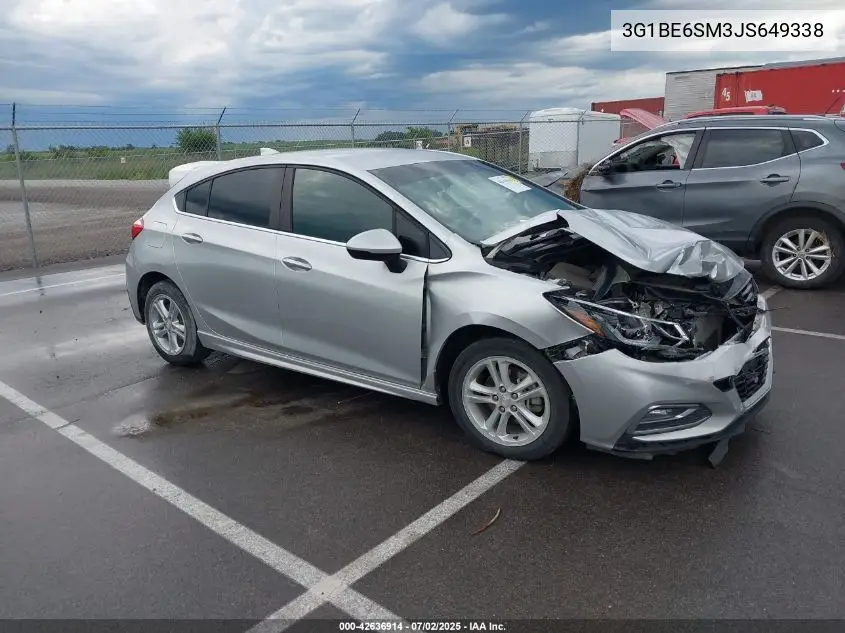 2018 Chevrolet Cruze Lt VIN: 3G1BE6SM3JS649338 Lot: 42636914