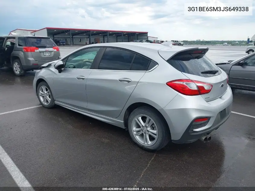 2018 Chevrolet Cruze Lt VIN: 3G1BE6SM3JS649338 Lot: 42636914