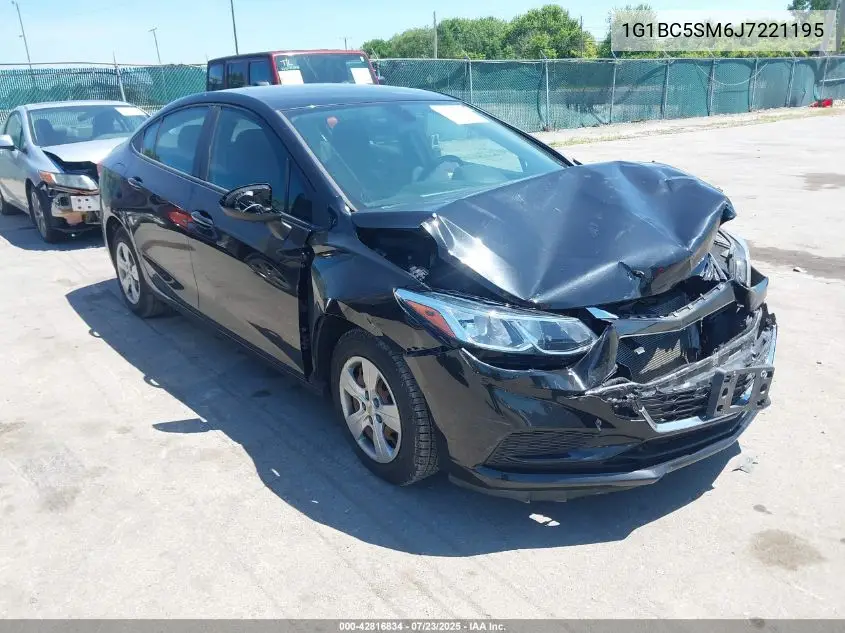2018 Chevrolet Cruze Ls Auto VIN: 1G1BC5SM6J7221195 Lot: 42816834