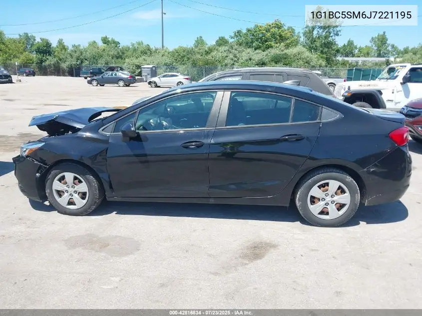 2018 Chevrolet Cruze Ls Auto VIN: 1G1BC5SM6J7221195 Lot: 42816834