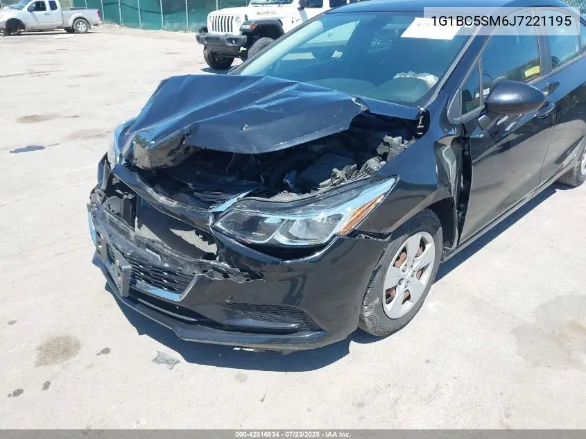 2018 Chevrolet Cruze Ls Auto VIN: 1G1BC5SM6J7221195 Lot: 42816834
