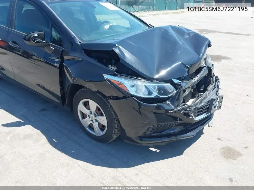 2018 Chevrolet Cruze Ls Auto VIN: 1G1BC5SM6J7221195 Lot: 42816834