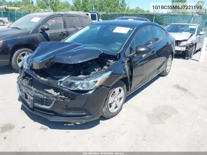 2018 Chevrolet Cruze Ls Auto VIN: 1G1BC5SM6J7221195 Lot: 42816834