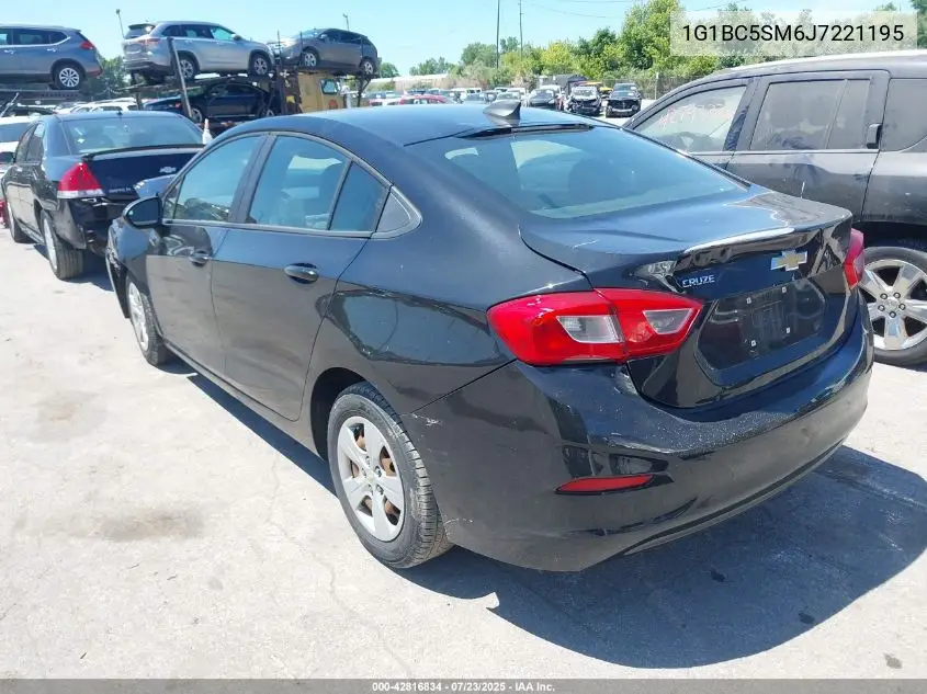 2018 Chevrolet Cruze Ls Auto VIN: 1G1BC5SM6J7221195 Lot: 42816834