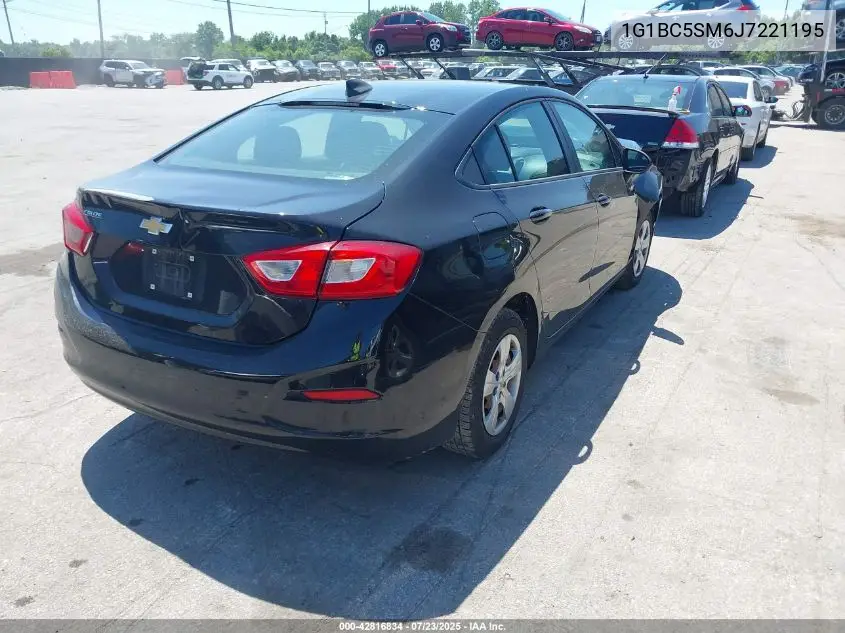 2018 Chevrolet Cruze Ls Auto VIN: 1G1BC5SM6J7221195 Lot: 42816834