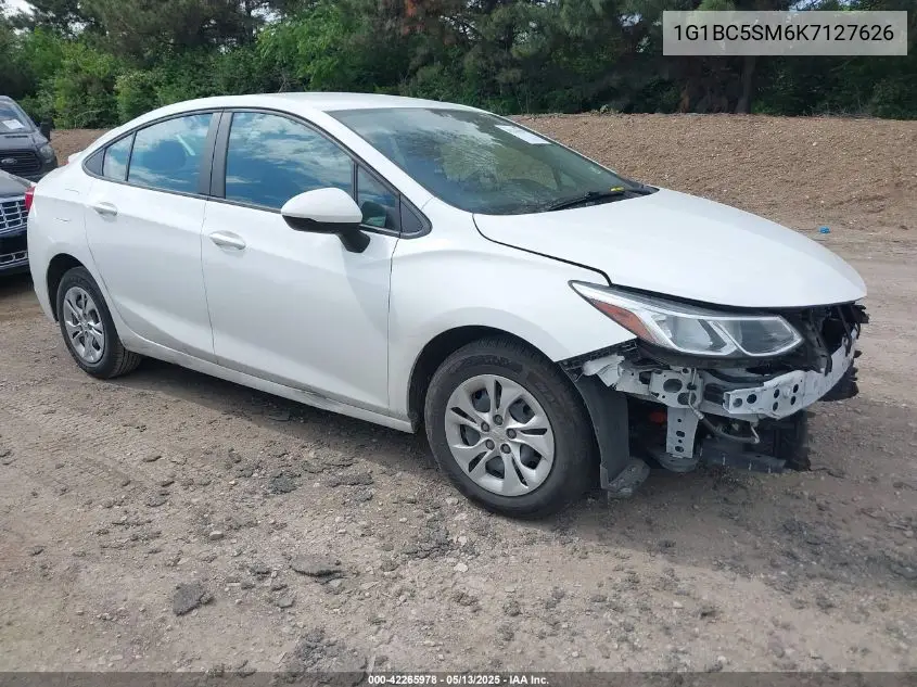 2019 Chevrolet Cruze Ls VIN: 1G1BC5SM6K7127626 Lot: 42265978